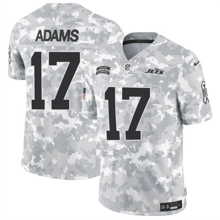 Men's New York Jets #17 Davante Adams 2024 F.U.S.E Arctic Camo Salute to Service Limited Stitched Football Jersey