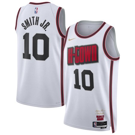 Unisex Houston Rockets Jabari Smith Jr. Nike White 2024/25 Swingman Player Jersey - City Edition