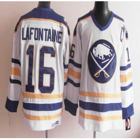 Men's Buffalo Sabres Custom White Stitched Jersey