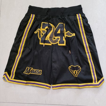 Los Angeles Lakers Black Shorts