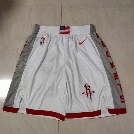 Houston Rockets White Shorts